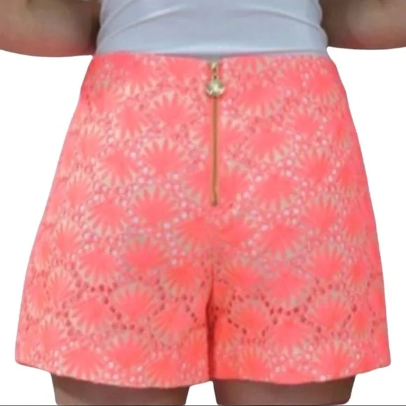 Lilly Pulitzer Marii Skort Seashell Lace Eyelet Size 00 in Excellent Condition - Picture 2 of 11